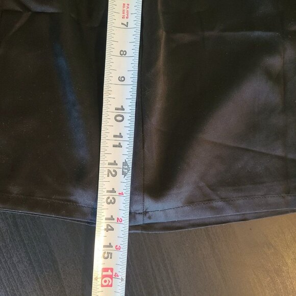 Commense Black Satin Mini Skirt Size XS NEW Classic Party Night Out - Picture 5 of 6